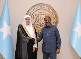 Somali president meets Muslim World League chief to discuss cooperation