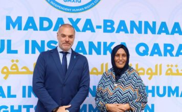 Guddiga Xuquuqul Insaanka Qaranka iyo UNDP oo ka wada hadlay xoojinta iskaashiga