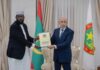 Somali Minister Mukhtar Robow Delivers Hassan Sheikh’s Message to Mauritanian President