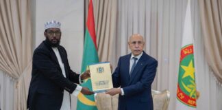 Madaxweynaha Mauritania oo qaabilay Ergayga Gaarka ah ee Madaxweynaha Soomaaliya