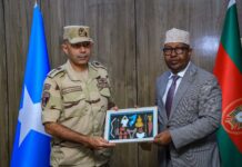 Wasiirka Gaashaandhigga oo Qaabilay Wafdi Saraakiil Ciidan ah oo ka Socday Masar