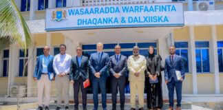 Wasiirka Warfaafinta oo Kulan la Qaatay Wakiilka UNDP ee Soomaaliya