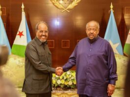 Madaxweyne Xasan Sheekh iyo Madaxweyne Geelle oo Ka Wada Hadlay Xoojinta Iskaashiga Labada Dal