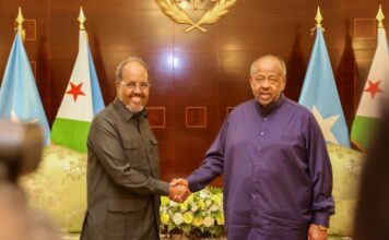 Madaxweyne Xasan Sheekh iyo Madaxweyne Geelle oo Ka Wada Hadlay Xoojinta Iskaashiga Labada Dal