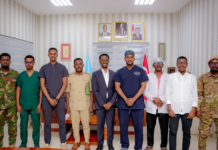 Somali army chief visits wounded soldiers at Mogadishu hospital