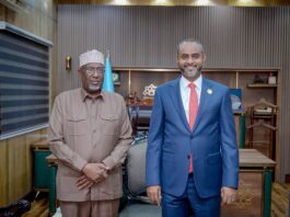 Aadan Madoobe iyo Guddoomiyaha Golaha Shacabka oo Ka Wada Hadlay Xaaladda Koonfur Galbeed