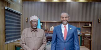 Aadan Madoobe iyo Guddoomiyaha Golaha Shacabka oo Ka Wada Hadlay Xaaladda Koonfur Galbeed