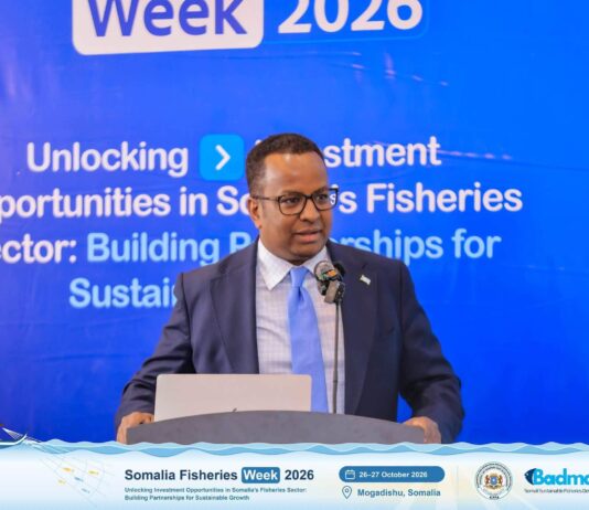 Wasiirka Arrimaha Dibadda Soomaaliya oo ka qeybgalay Madasha Toddobaadka Kalluumeysiga Qaranka 2026