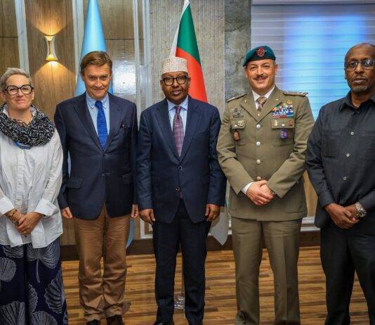 Wasiirka Gaashaandhigga Soomaaliya oo qaabilay danjiraha cusub ee Midowga Yurub
