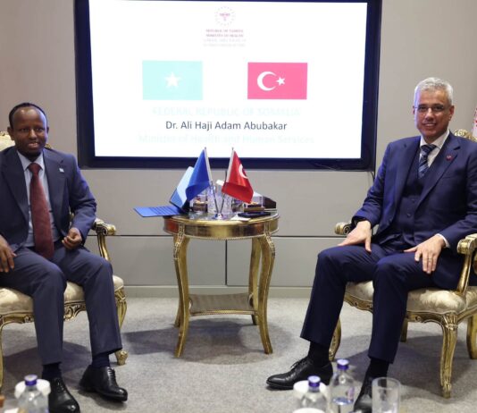 Wasiirrada Caafimaadka Soomaaliya iyo Turkiga oo kulan laba geesood ah ku yeeshay Istanbul