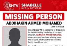 MISSING PERSON: ABDIHAKIN AHMED MOHAMED