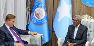 Guddoomiyaha Aqalka Sare oo Xafiiskiisa ku Qaabilay Danjiraha Cusub ee Midowga Yurub