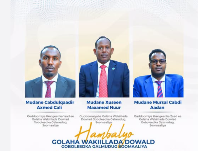Somali President Congratulates Newly Elected Galmudug Parliament Speaker