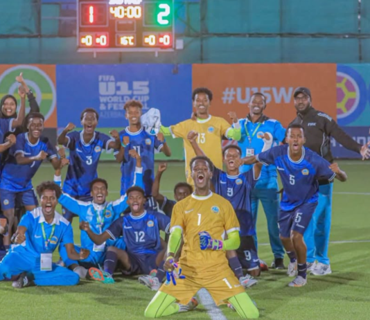 Xulka Soomaaliya ee U-15 oo 2-1 kaga adkaaday Sacuudi Carabiya tartanka FIFA ee Azerbaijan