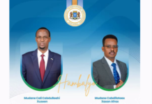 Hirshabelle Re-elects Ali Guudlaawe as President, Hassan Sheikh Congratulates Him